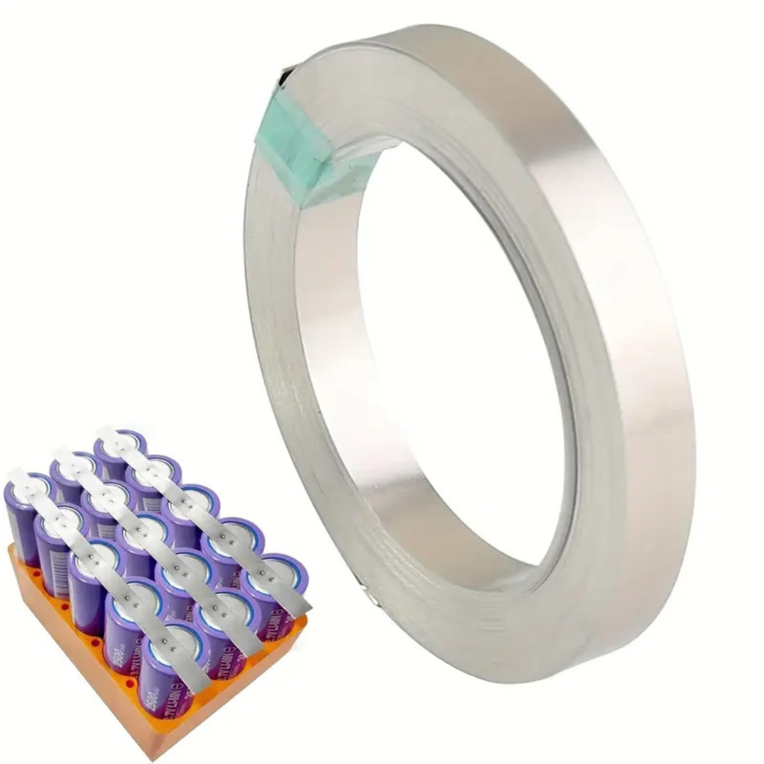 1 Roll 10M 0.1x4 Nickel Plated Strip for 18650 Li-ion Battery