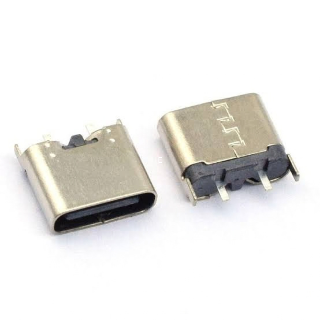 Type-C USB Female Connector 3A Vertical Insert 2-Pin