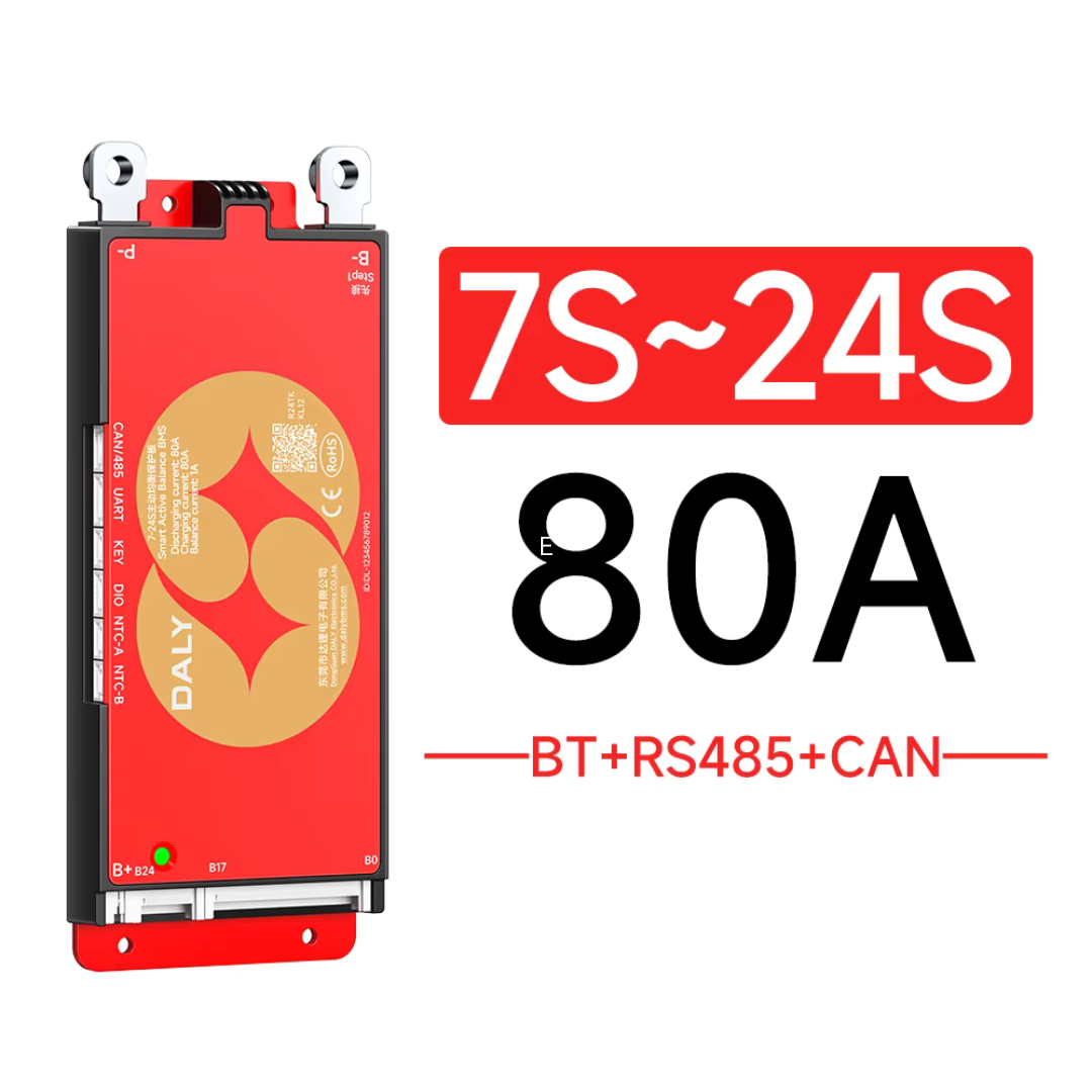 DALY Smart Active Balance BMS 7S–24S 80A