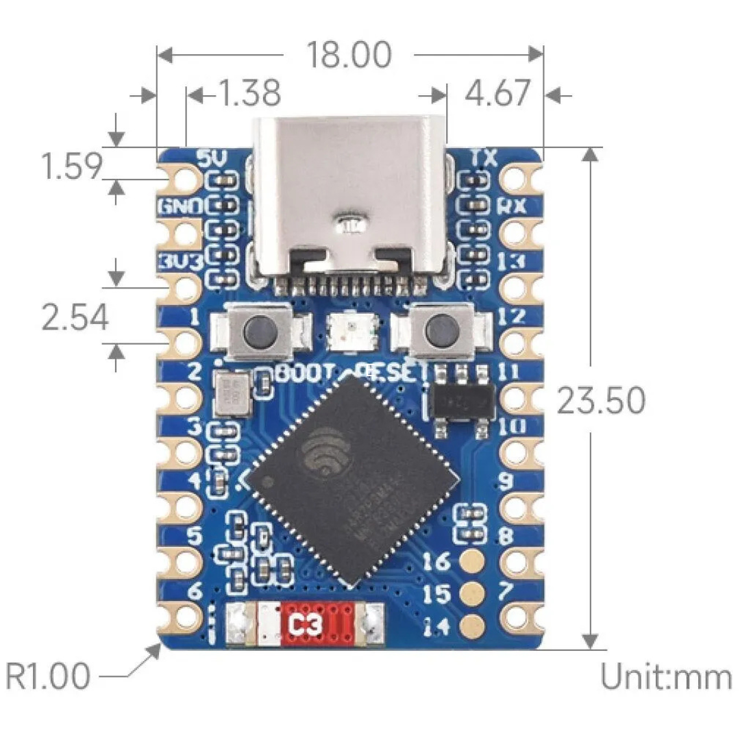 Waveshare ESP32-S3-Zero Mini Development Board