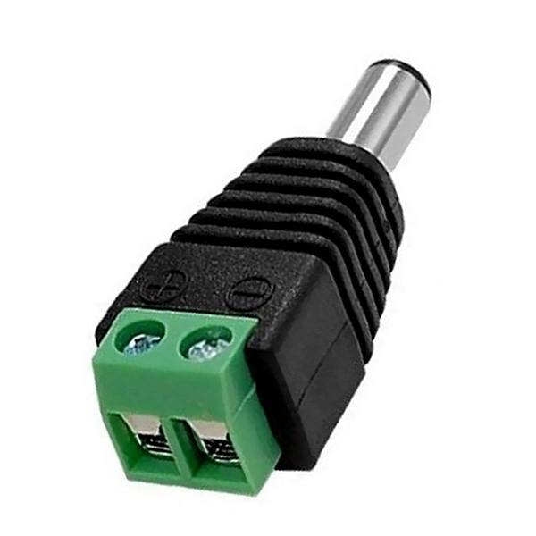 Male DC Power Plug to 2 Pin screw terminal adater