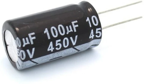 450V/100µF electrolytic capacitor