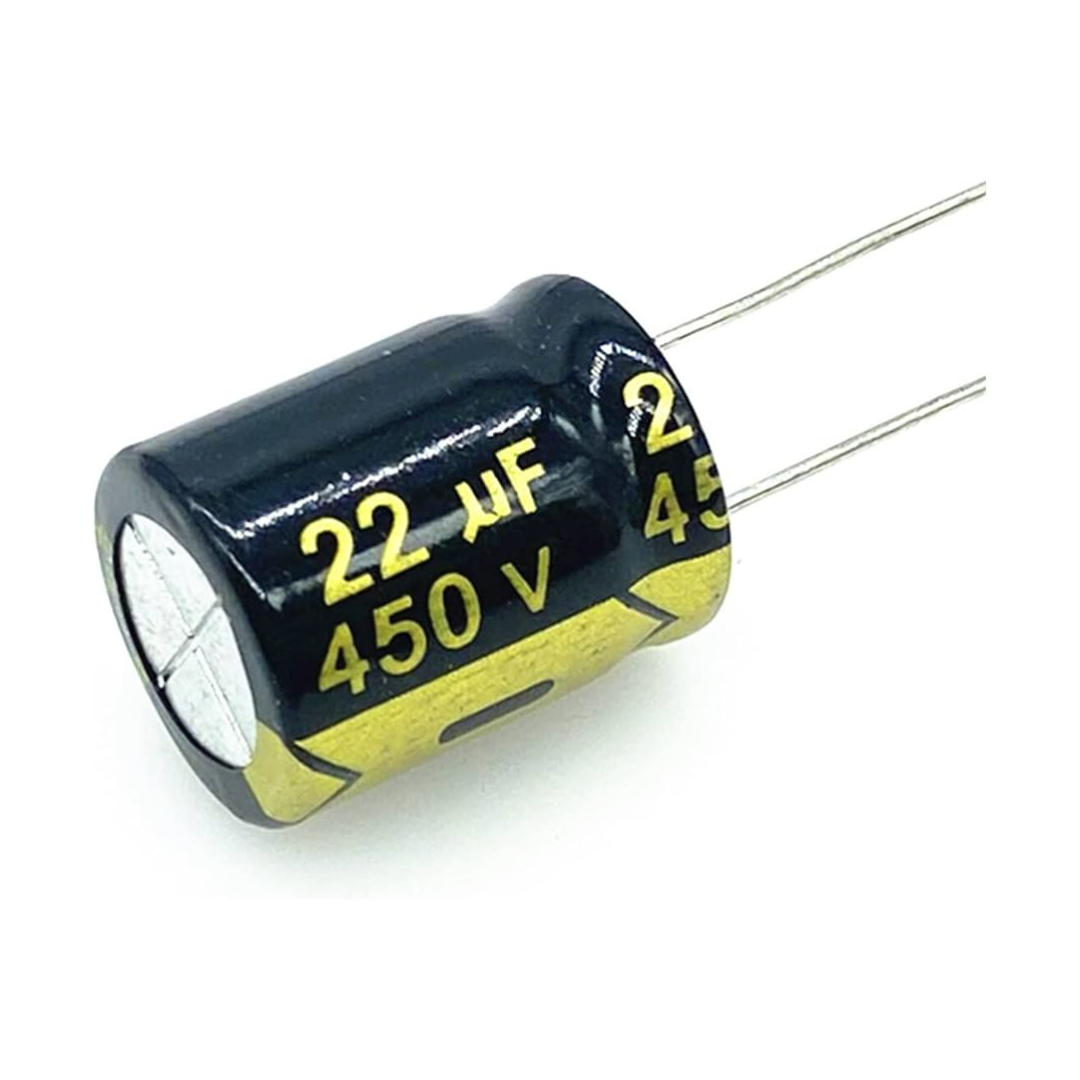 450V/22µF electrolytic capacitor