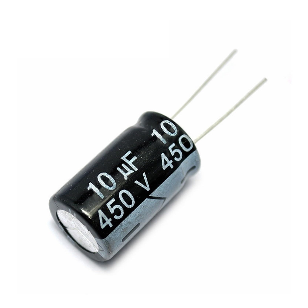 450V/10µF electrolytic capacitor